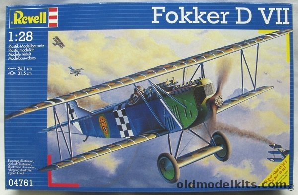 Revell 1/28 Fokker D-VII, 04761 plastic model kit